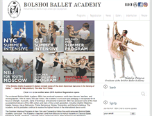 Tablet Screenshot of bolshoiballetacademy.com